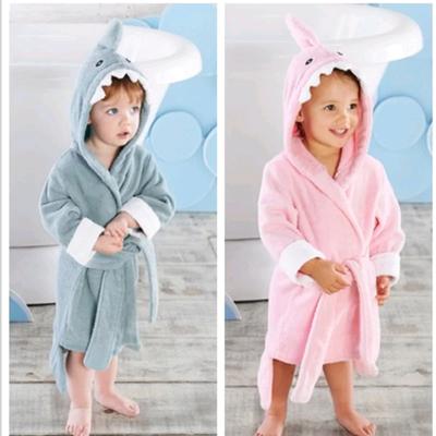 2-6 J. Babybademantel Cartoon Kapuzenpullover Mädchen Jungen Nachtwäsche Gute Qualität Badetücher Kinder Weicher Bademantel Schlafanzug Kinder Strandtücher