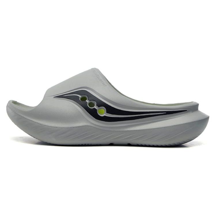 Saucony Cradle Lightweight Comfortable Non-Slip Durable Slide Sandals Unisex Sandals Gray Black S28901-8