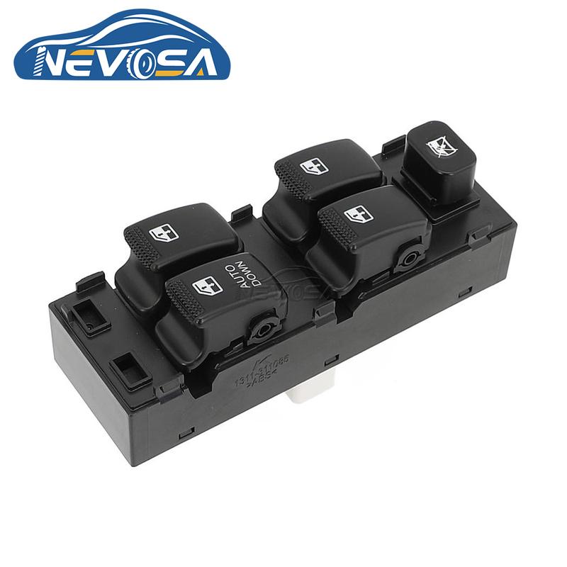 NEVOSA 93570-1C110 LHD Front Left Driver Power Window Switch Button For Hyundai Getz Matrix 2003 2004 2011 Kia Carens 2002 2005