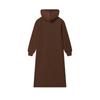 Fila Original Cool Niche Trendy Style Hooded Long Sleeve Dress Women Dresses Liver-Red F51W539303FDK