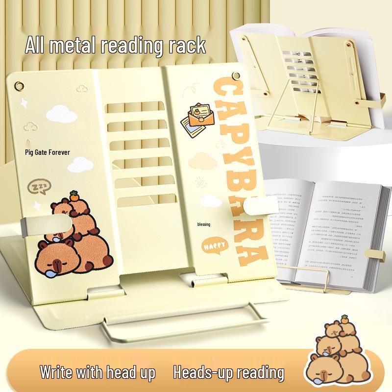 Children's Cartoon Multifunctional Reading Stand with Book Clip