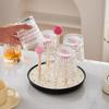 Plastic Rotating Drying Rack Creative Rotatable Cup Holder  Kitchen Organization Rack
