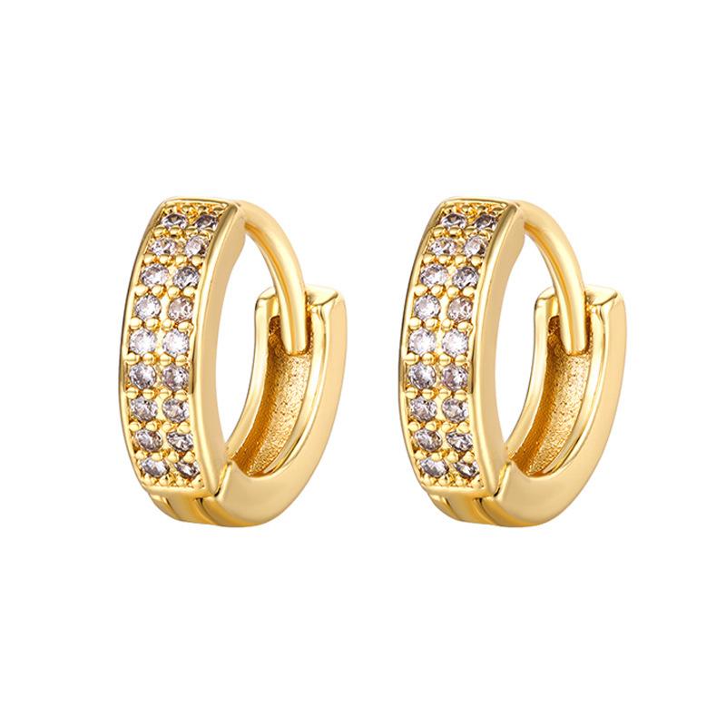 2 Paires Boucles d'Oreilles Créoles Petites en Acier Inoxydable Zirconium CZ Pour Femmes Hommes 6mm 8mm 10mm Huggie Fine Cartilage Boucle d'Oreille Piercing Bijoux