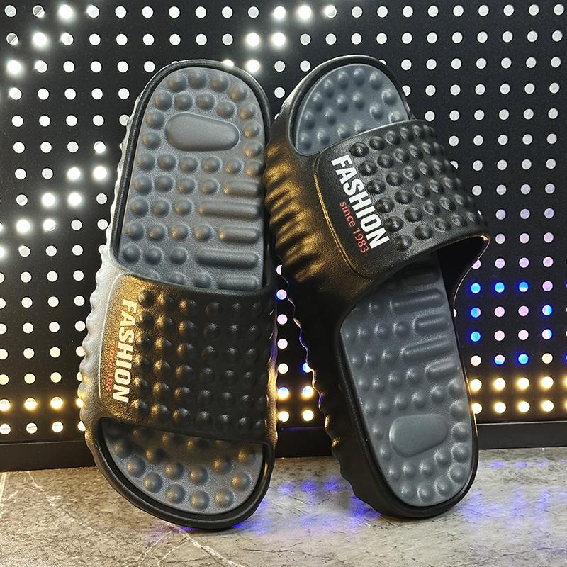 New Men'S Massage Slippers Indoor Outdoor Beach Casual Sandals Comfortable Slides Mens Flip-Flops Women House Slippers