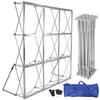 Pop Up Display Stand Detachable Portable Backdrop Booth Frame Lightweight Foldable Support Bracket for Wedding Exhibition Events