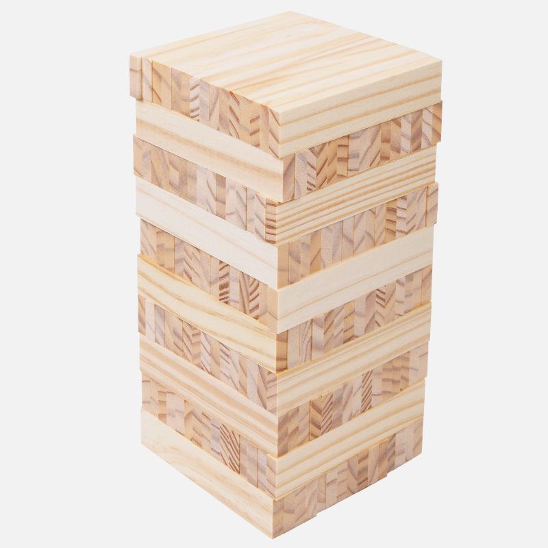 Creative 100-Piece Wooden Building Blocks for Children - Construction & Stacking Strips Toys for Kindergarten