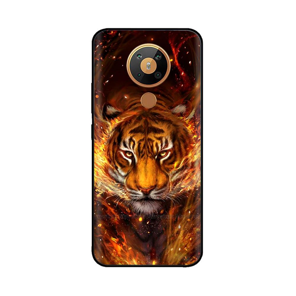 For Nokia 5.3 Silicone Case Soft Tpu Back Cover for Nokia 5.3 3.4 Bumper Printed Silicon Case for Nokia3.4 Nokia5.3 Phone Flower