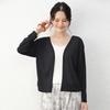 Women Long Sleeves Sun Protection Thin Cardigan Loose Air-conditioned Cover Up Front-open Tops