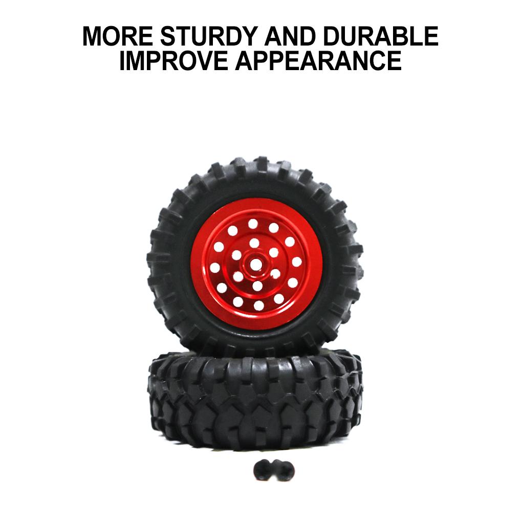 Wheel Rims Tyre For D12 Plastic OFF-Road Wear-resistant 2pcs RC Car Accessories Replacement Parts RC Upgrade Part