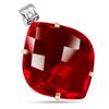 Natural Red Topaz Pendant 95 ct Fancy Cut 925 Sterling Silver Gemstone Gemstone Jewelry Gift