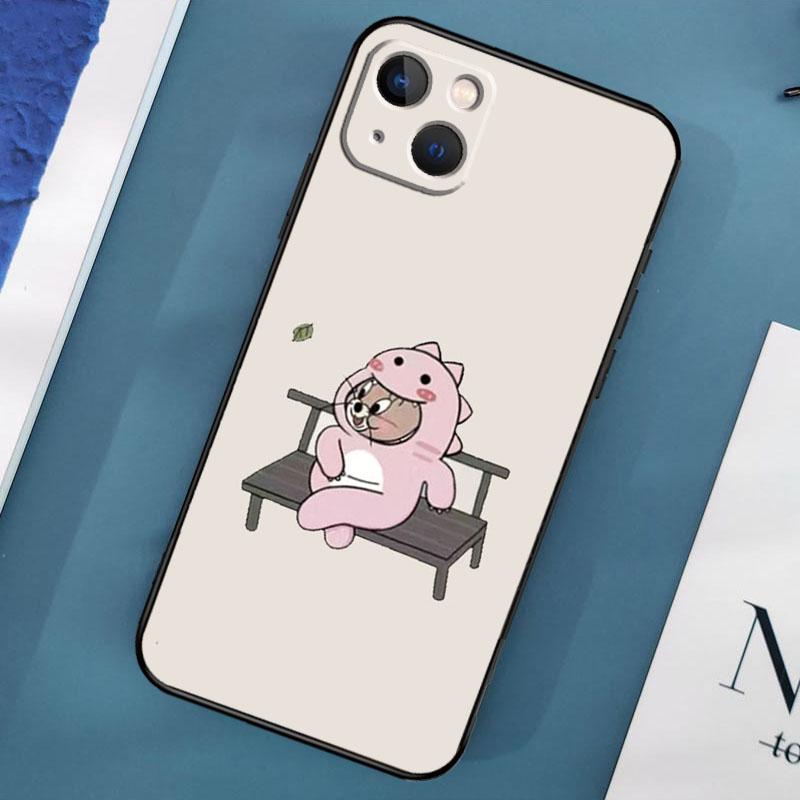 Cute Cartoon Animal Dinosaur Couple Phone Case For iPhone 15 14 Pro Max 11 13 12 Mini X XR XS Max SE 2020 7 8 Plus Cover Capa