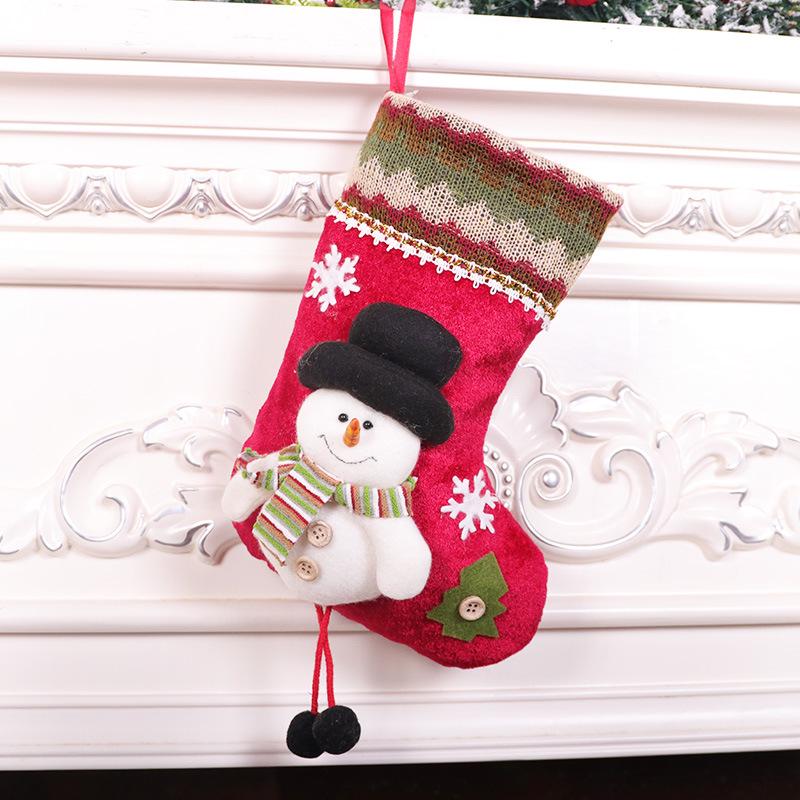 Medium 3D Cartoon Christmas Stocking Ornament - New Hot Selling Holiday Decoration Gift