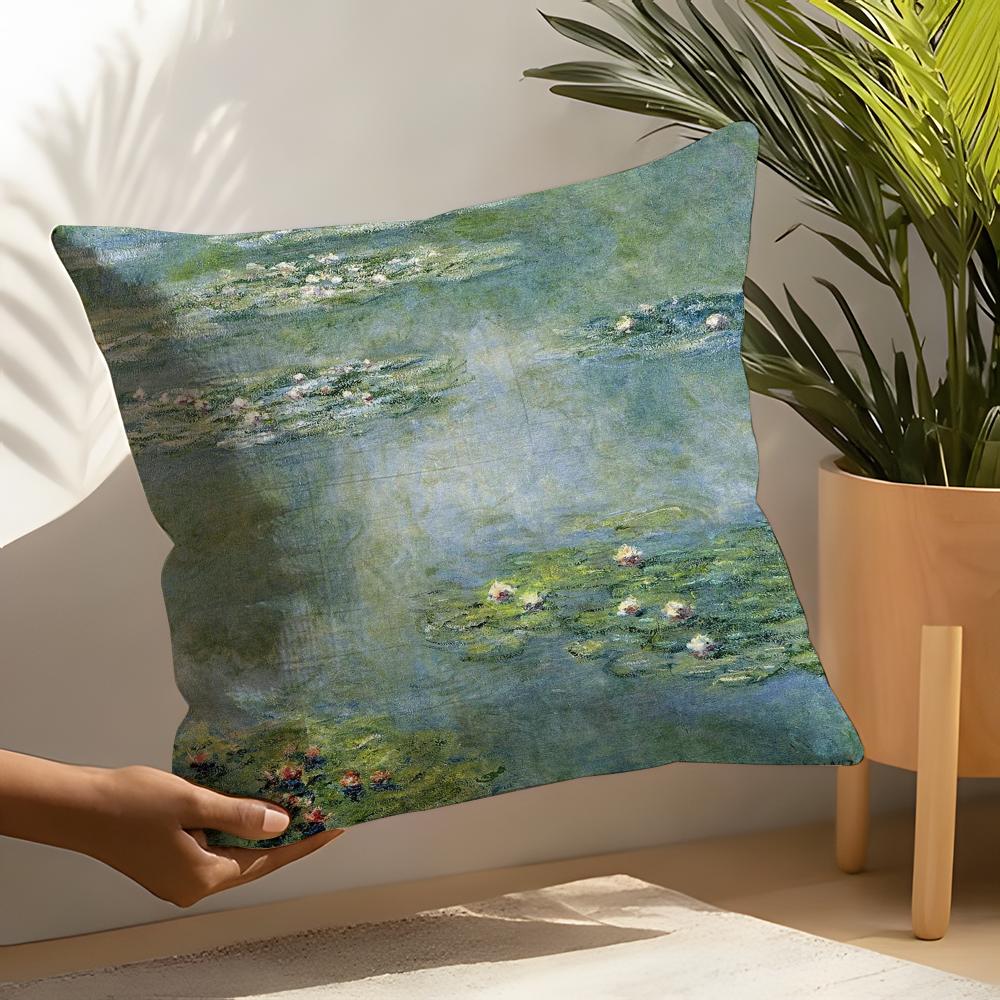 Art style Cclaude Mmonet Pillow Case Home Living Room Decoration Linen Pillow Cases Cushion Cover