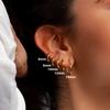 Trend Black/Gold Color Classic Stainless Steel Men Women's Hoops Earrings Minimalist Y2k Small Round Circle Piercing Ear Jewelry