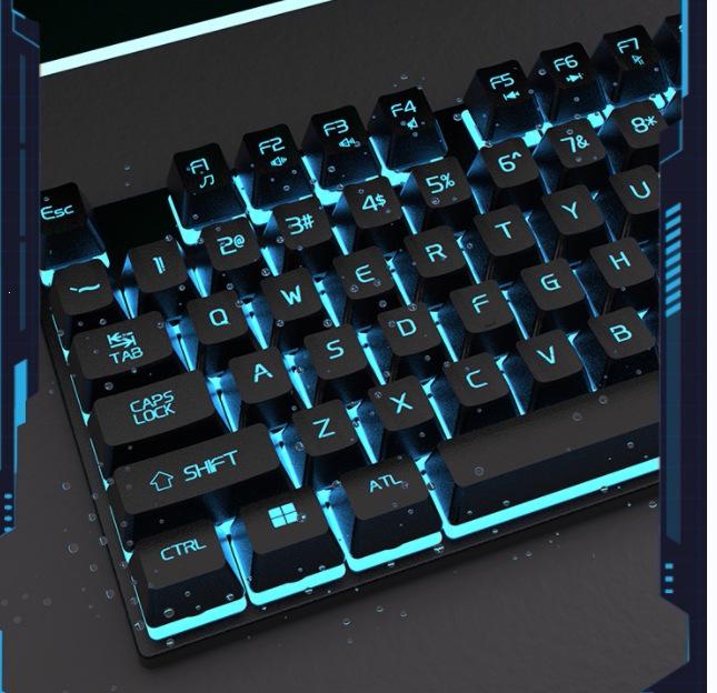 USB Wired Mechanical Keyboard & Mouse Set for Desktop/Laptop Gaming