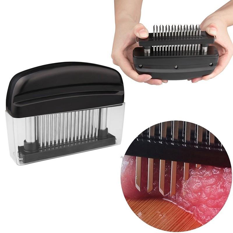 Professional Meat Tenderizer 48pcs Stainless Steel Needles Steak Meat Tender Kitchen Cooking Tools for Meat Hammer