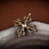 2Pcs Cross Brass Pendant Bodhi Beads Keychain Rope Hangings Buddhism Dharma Handmade Woven Lanyard.