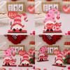 Romantic Valentine's Day Wooden Decor Heart Shaped Rudolph Figurine For Home Decoration