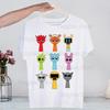 Sprunki Plush T Shirts for Guys O-Neck Short Sleeve Regular Mens Height Quality Men Hip-Hop Tee Shirt