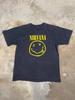 Vintage Y2K Nirvana Corporate Rock Whores Smiley T-Shirt - Rückendruck Größe L