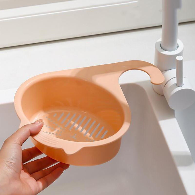 Kitchen Leftover Sink Strainer Sink Cat Shape Drain Basket General Fruit and Vegetable Drain Basket Multifunctional Drain Basket