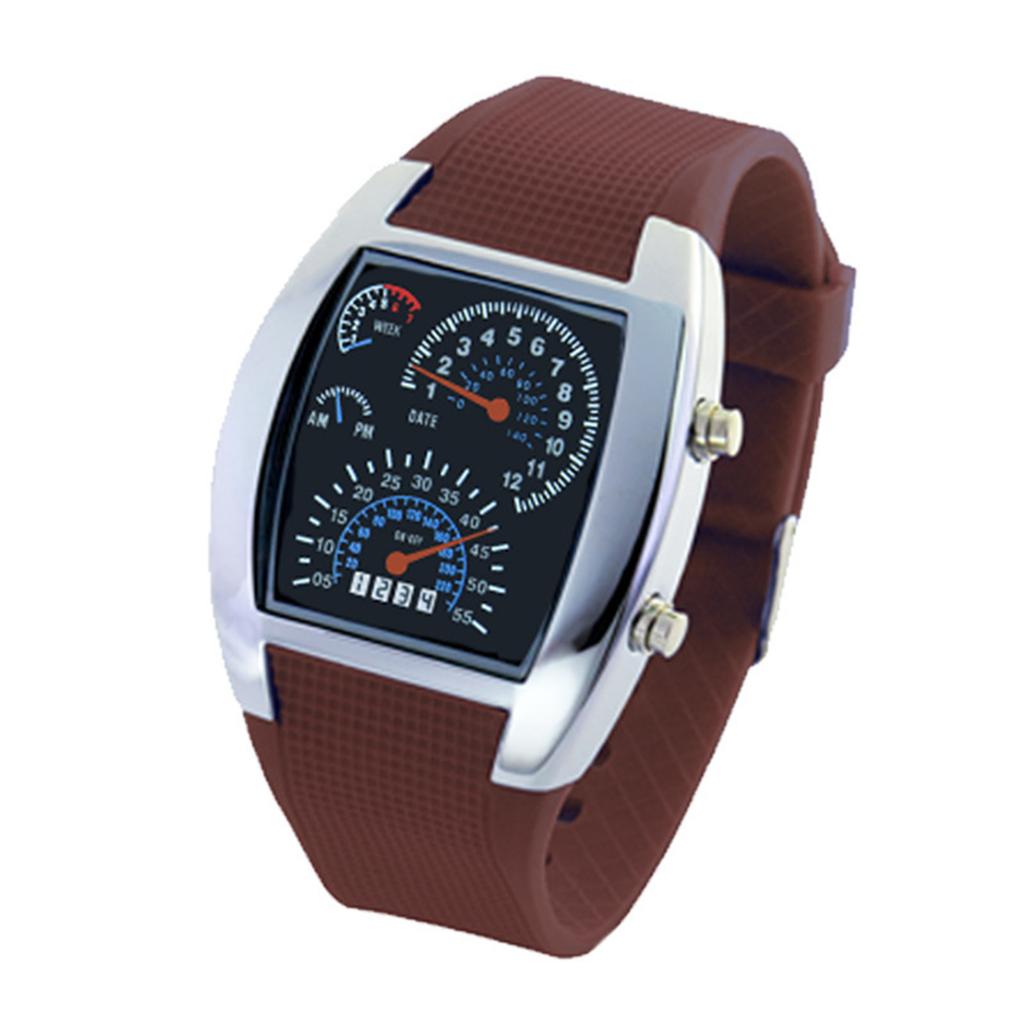 Men's Waterproof Luminous Running Alarm Clock Watch