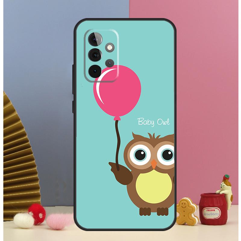 Cute Cartoon Owl Case For Samsung Galaxy A13 A33 A53 A32 A52 A22 A12 A15 A25 A71 A51 A14 A24 A34 A54 Cover