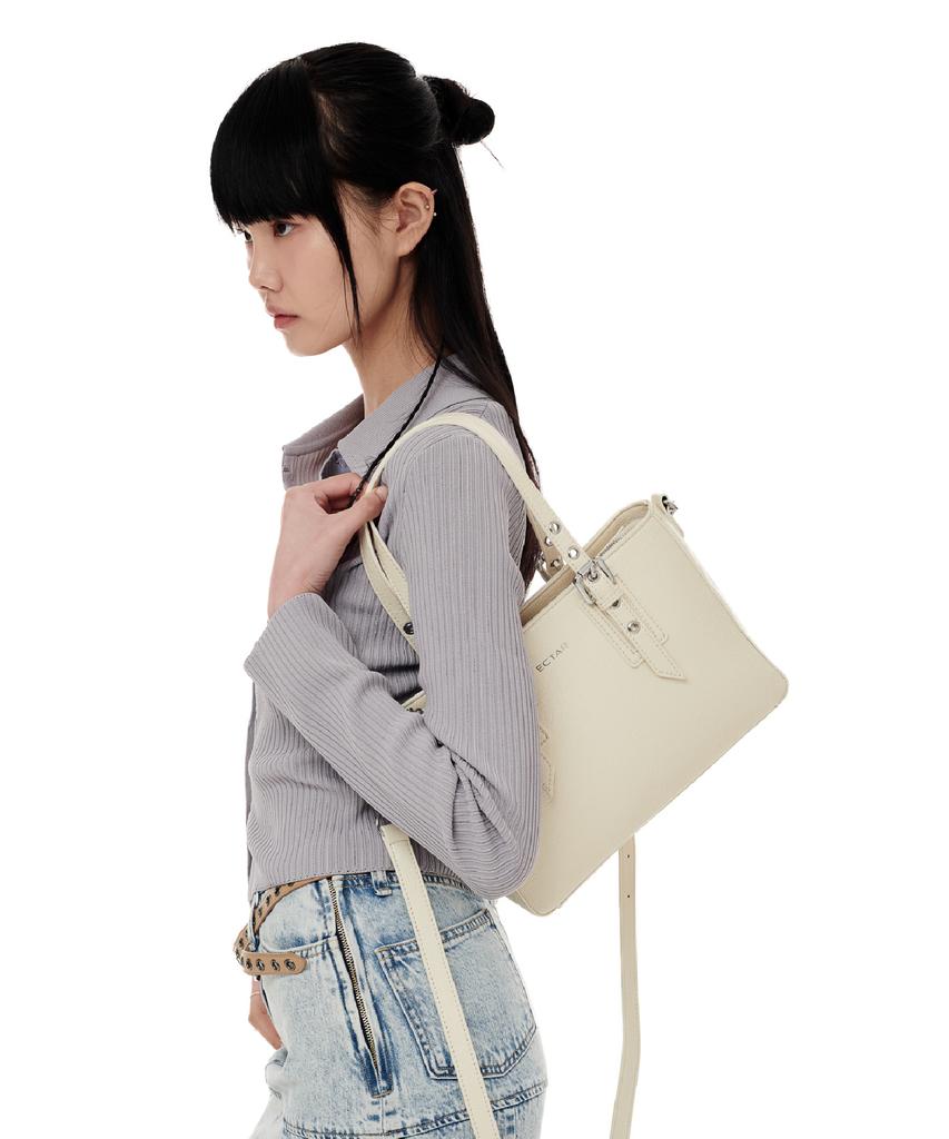 Ectar Crinkle Punch Tote Bag - Crinkle Punch Tote Bag [Ivory]