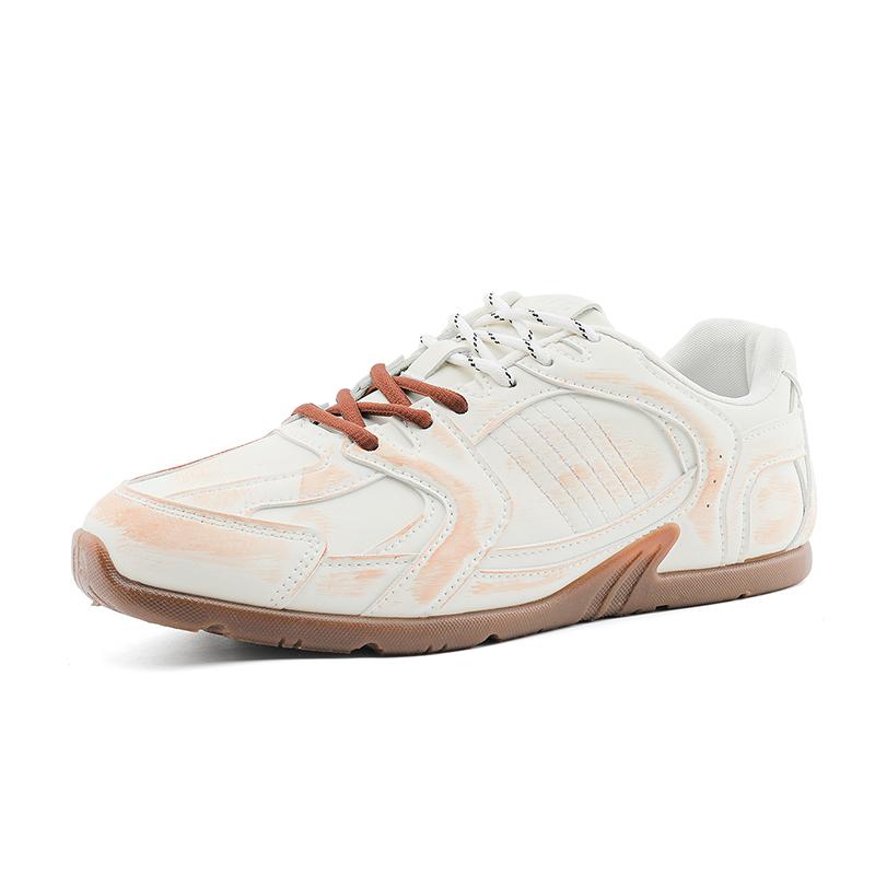 Vintage Distressed Men'S Sneakers Casual Soft Comfort Breathable Non Slip Fashion Holiday Gifts Preppy All Season Walking