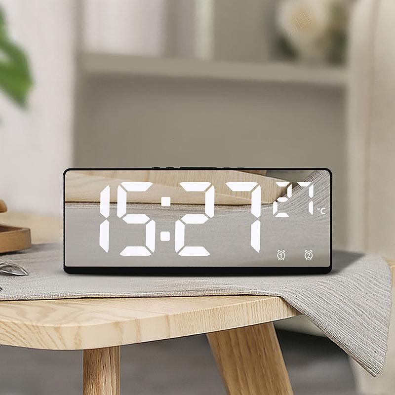 Creative Multi-functional Electronic Clock Simple Large Screen Clock Multi-set Alarm Clock Student Bedside Clock