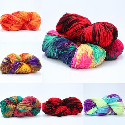 Fashion Luxury 50g/Roll Yarn Rainbow Segment Dyed Yarn Hand Knitted Thick Baby Soft Knitted Wool DIY Crochet Knitting Yarn