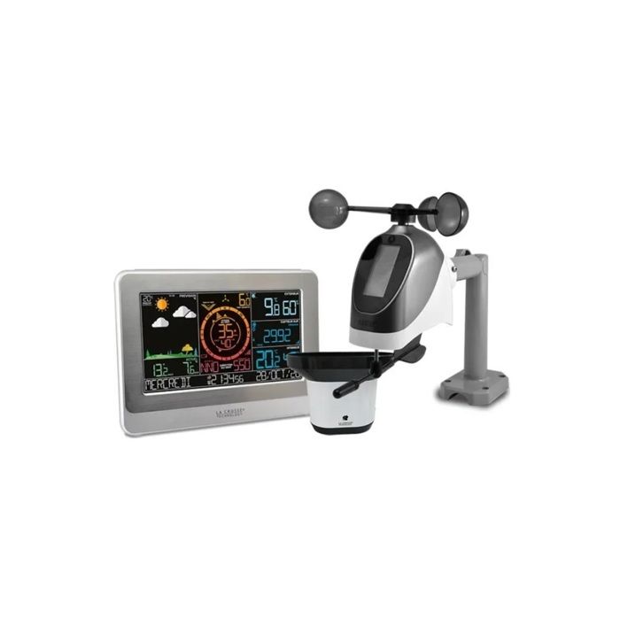 Station Météo - La Crosse Technology - WS6869-WHI-MEG - Wifi - Prévisions Météo - Thermomètre