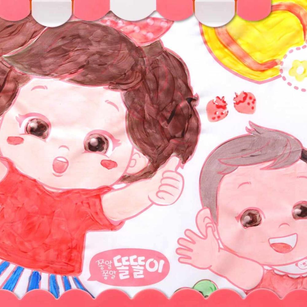 [Mimi World Official] Ddoltoli Painting Playground, Popular Korean Character Toys