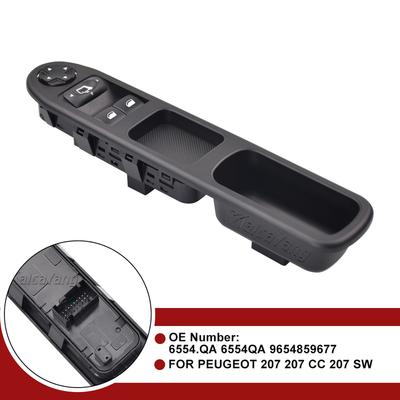 Driver Side Electric Power Master Window Switch LHD For Peugeot 207 207SW 207CC 9654859677 6554.QA 6554QA Car Auto Accessorie