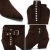 Bota Marrón Estilo Cowboy Con Hebilla Montevita Elche 105374