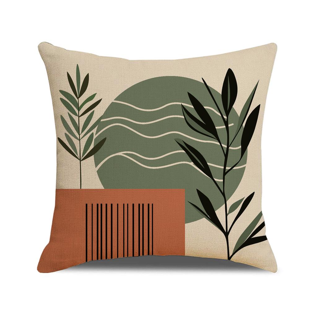 Simple and Versatile Pillow Case Indoor Nordic Style Home Sofa Cushion Linen Stain-resistant Breathable Seat Cushion