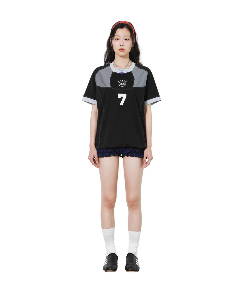 PEACE MAKER Sporty Mesh Combi Jersey Top (Blue)
