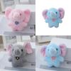 Adorable Plush Elephant Keychain Toy Soft Stuffed Animal Cute Keyring Gift