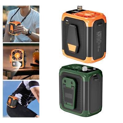 Waist Hanging Powerful Wind IPX4 Waterproof Summer Equipment with Neck Lanyard Belt Fan for Cycling Travel Home Gardening Sports