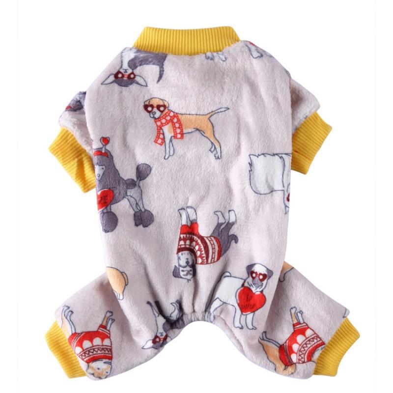 Haustier Hund Vierbeiner Kostüm Winter Weihnachtsoutfit Korallenfleece Hoodie Kleine Mittlere Große Hunde