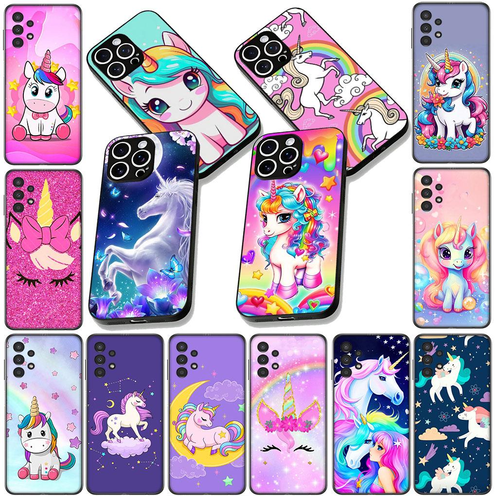 Cover for Motorola Moto Edge 50 30 Fusion 40 NEO Ultra Pro E14 G20 E15 G35 G84 G13 G53 Phone Case Anime Unicorn Cartoon Horse