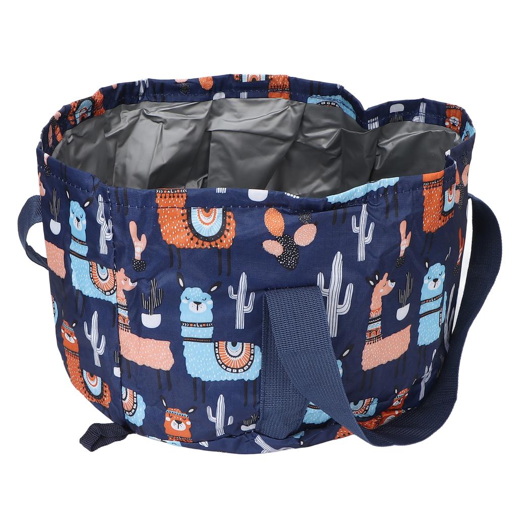 Zusammenklappbare Fußbadewanne 21L Faltbare Fußbadewanne Tasche für Außenbereich Waschen Camping
