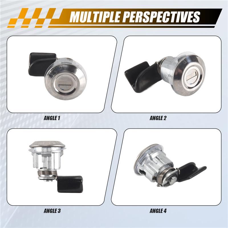 A03E-Fuel Door Lock Cylinder & Key Parts Silver For Toyota Land Cruiser FJ60 FJ62 1980-1990