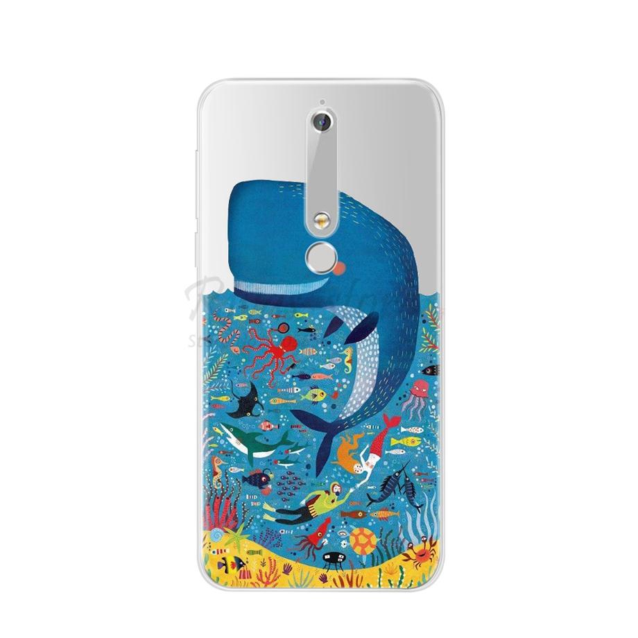 For Nokia 6.1 Nokia6.1 Phone Case Soft TPU Silicone Case For Nokia 6.1 2018 / For Nokia 6 2018 TA-1068 TA-1043 Case Back Cover