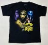 2pac Tupac Shakur Retro Grafik T-Shirt Herren Groß Schwarz Kurzarm Musik