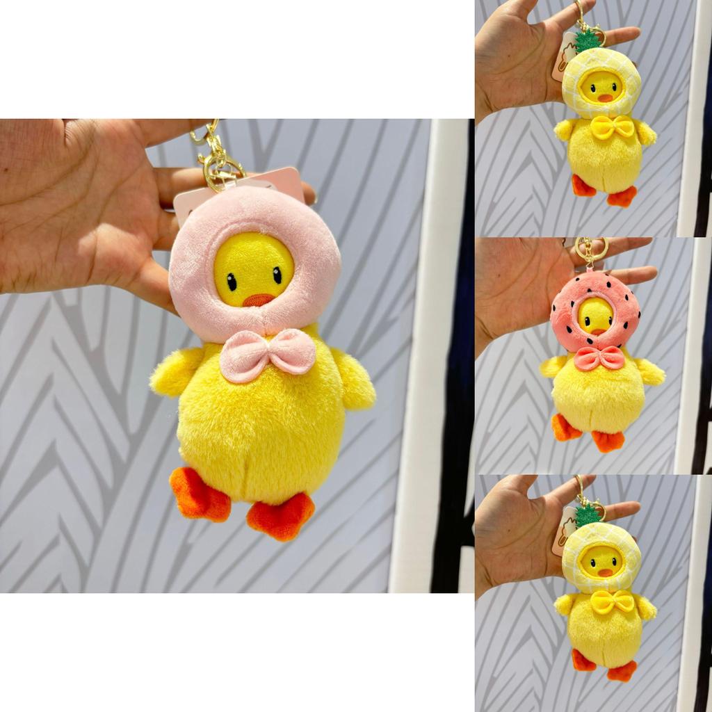 Charming Soft Toy Duck Pendant Keychain Featuring Vibrant Colors For Accessories