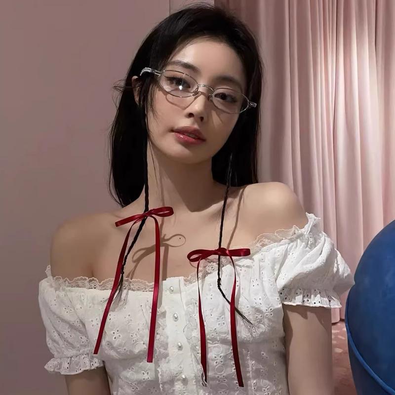 Eyeglasses Frames For Women Men Silver Oval Glasses Anti Blue Light Small Sunglasses With Metal Frame