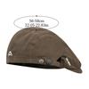 Casual Embroidery Beret Hat Vintage Front Back Wear Newsboy Cap Soft Cotton Gatsby Cap Unisex