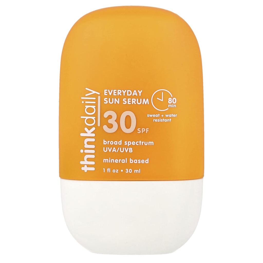 Think Daily Everyday Sun Serum, SPF 30, Fragrance Free, 30ml (1 Fl Oz)
