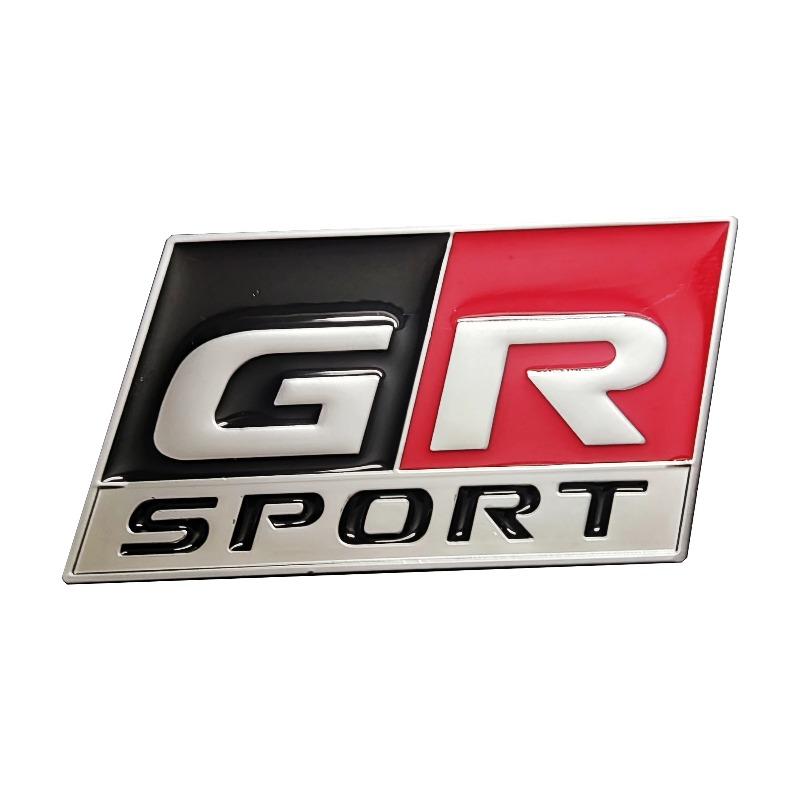 GR Sport metal car sticker badges for  Prado 86 HV Yaris RZ RC RS C-HR Corolla Prius Harrier Camry Tacoma Venza RAV4